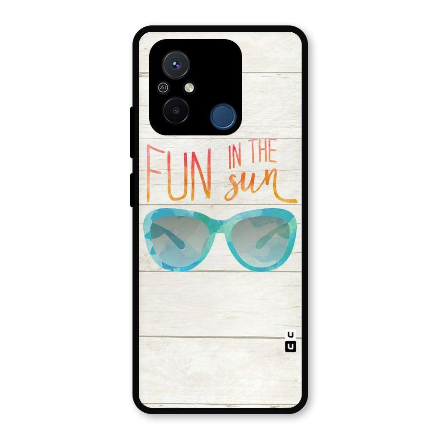 Sun Fun Metal Back Case for Poco C55