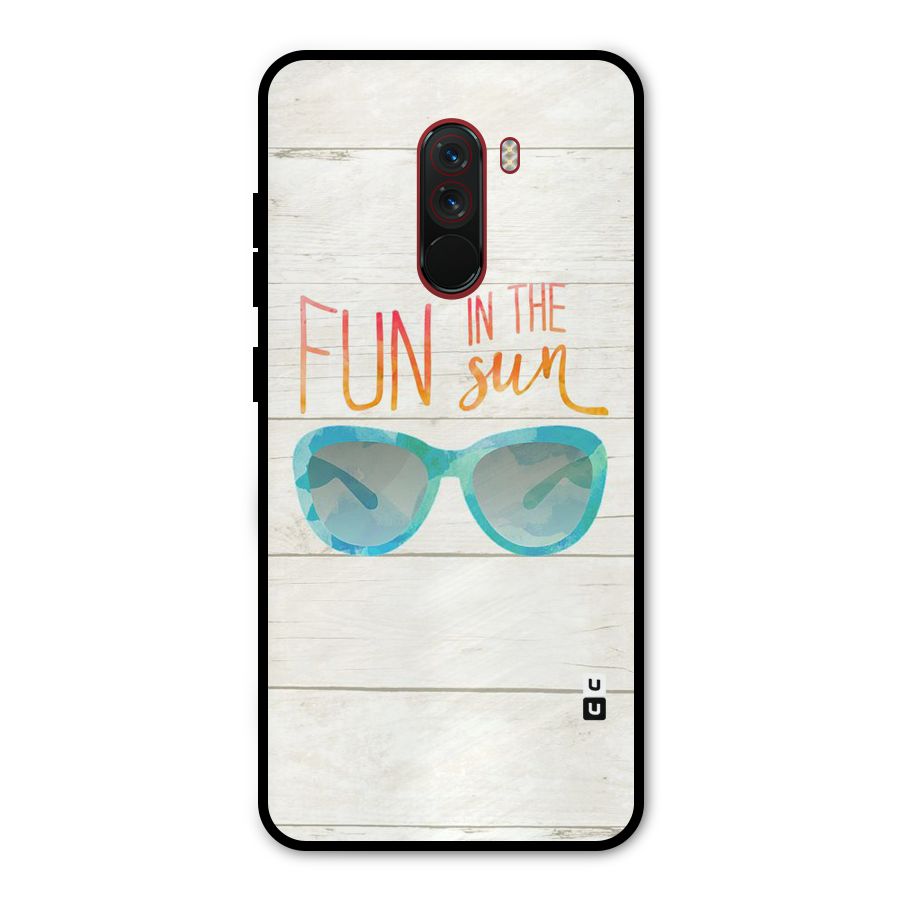 Sun Fun Metal Back Case for Poco F1