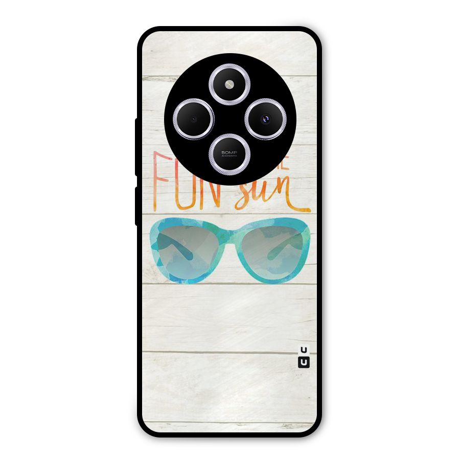 Sun Fun Metal Back Case for Poco M7