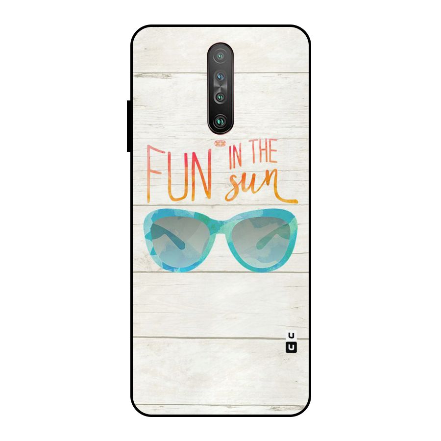 Sun Fun Metal Back Case for Poco X2
