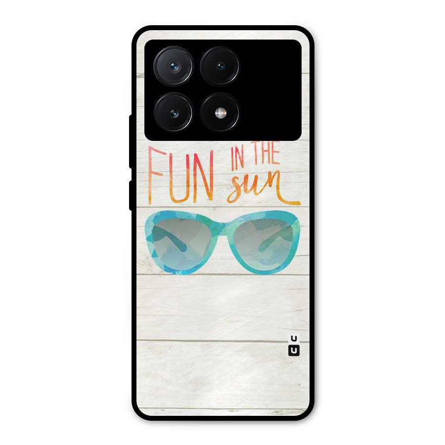 Sun Fun Metal Back Case for Poco X6 Pro