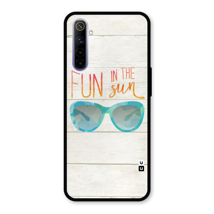 Sun Fun Metal Back Case for Realme 6i