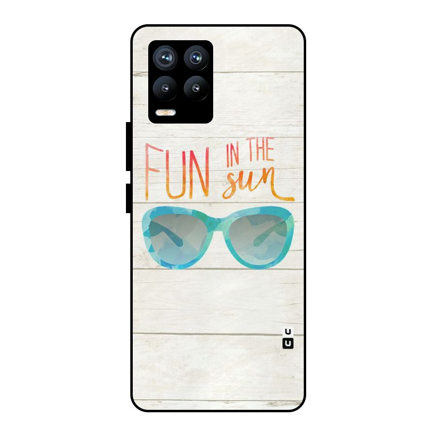 Sun Fun Metal Back Case for Realme 8