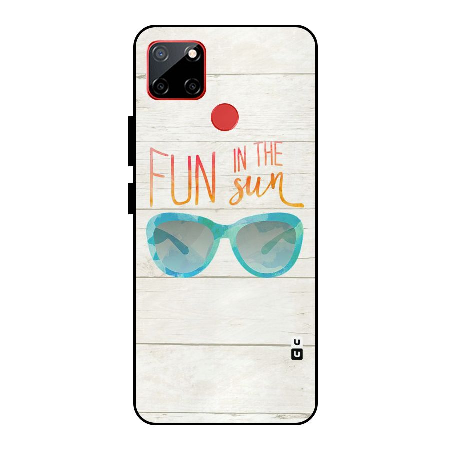 Sun Fun Metal Back Case for Realme C12