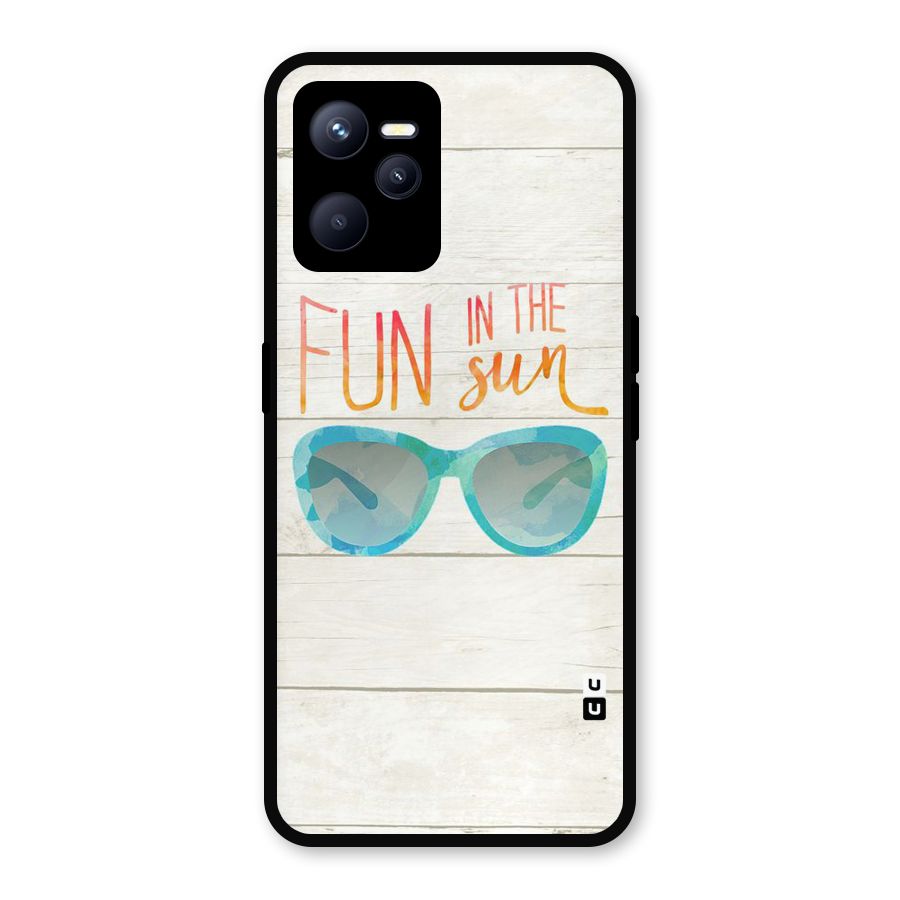 Sun Fun Metal Back Case for Realme C35