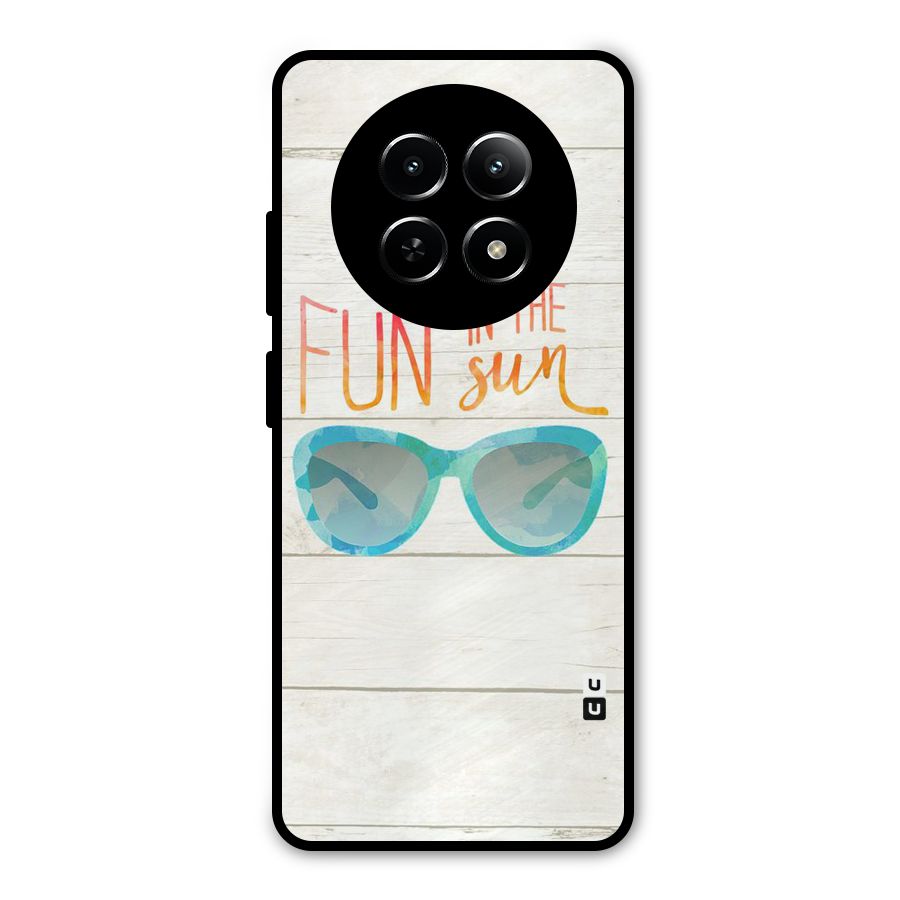 Sun Fun Metal Back Case for Realme Narzo N65