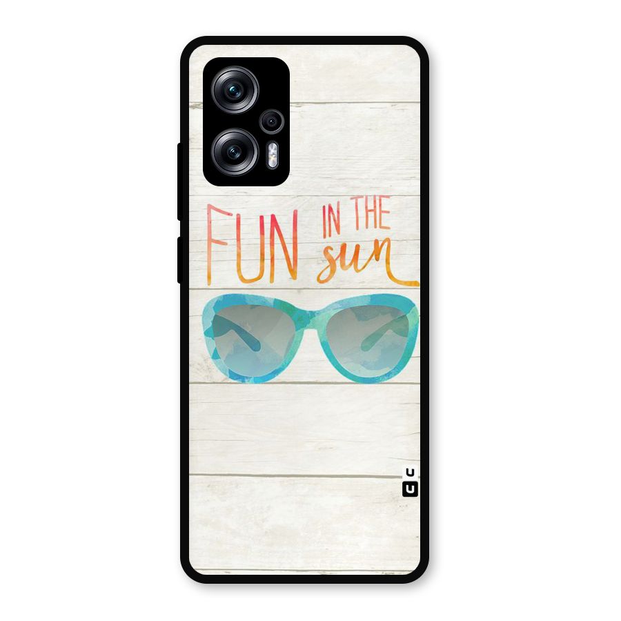 Sun Fun Metal Back Case for Redmi K50i
