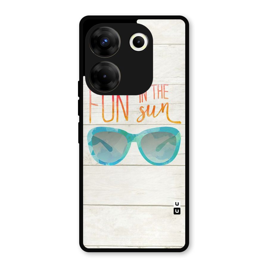 Sun Fun Metal Back Case for Tecno Camon 20