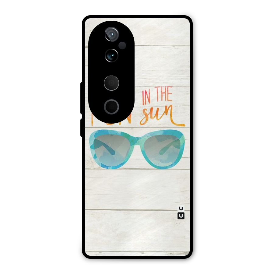 Sun Fun Metal Back Case for Vivo T3 Ultra
