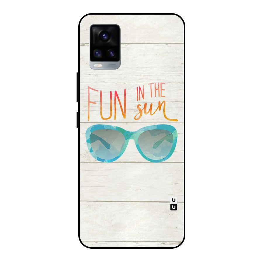 Sun Fun Metal Back Case for Vivo V20 2021