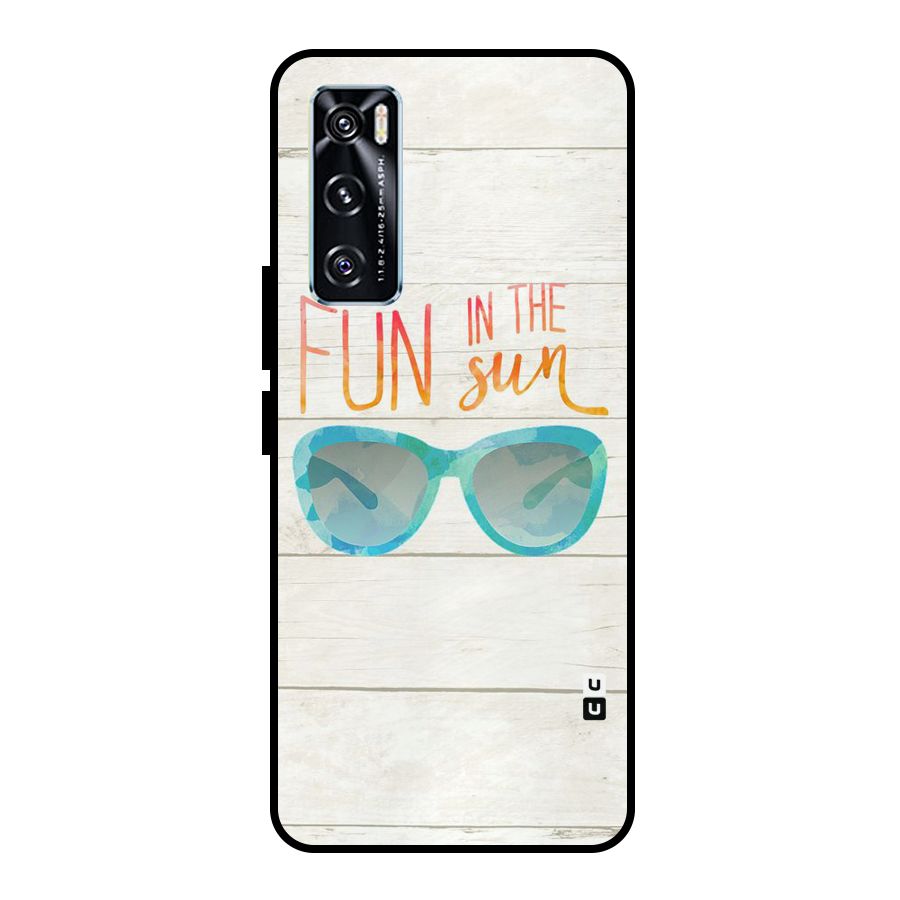 Sun Fun Metal Back Case for Vivo V20 SE