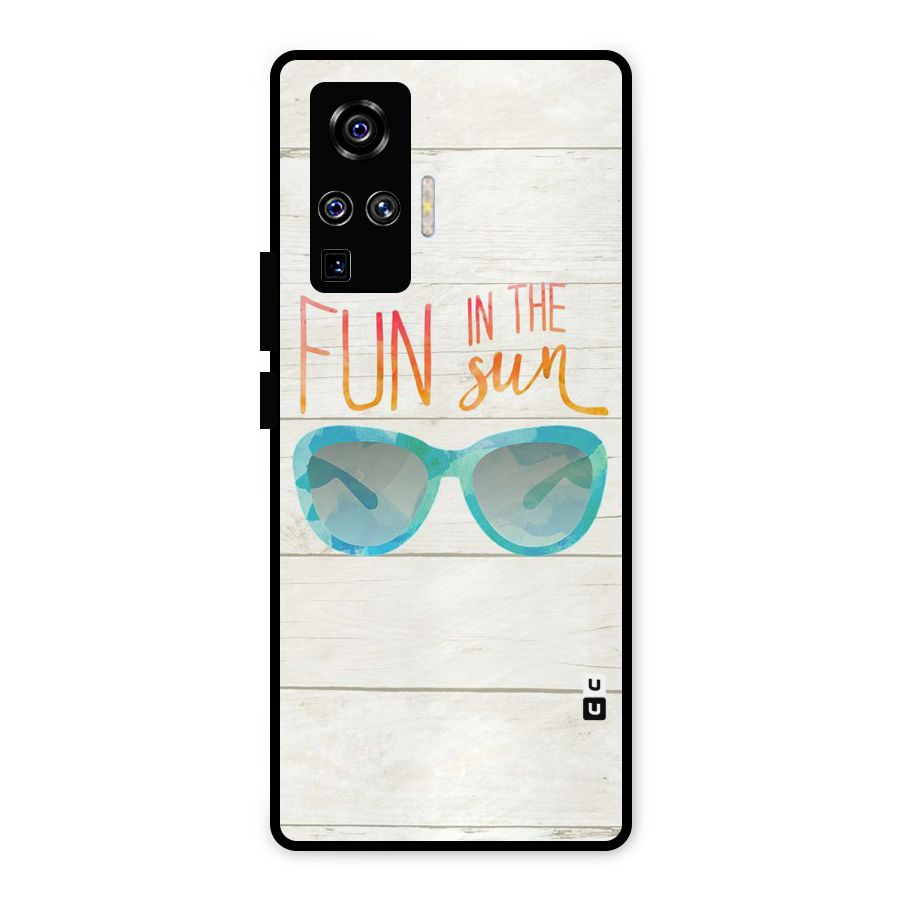 Sun Fun Metal Back Case for Vivo X50 Pro