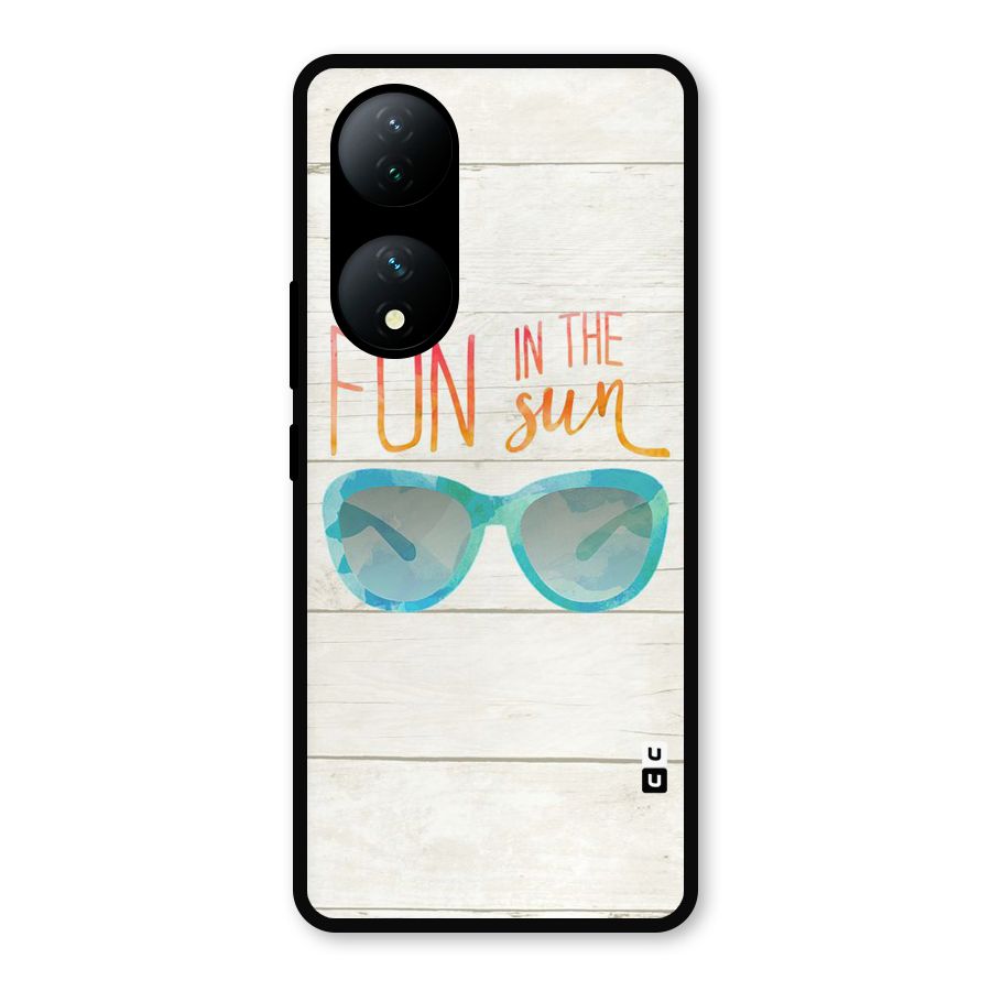 Sun Fun Metal Back Case for Vivo Y100