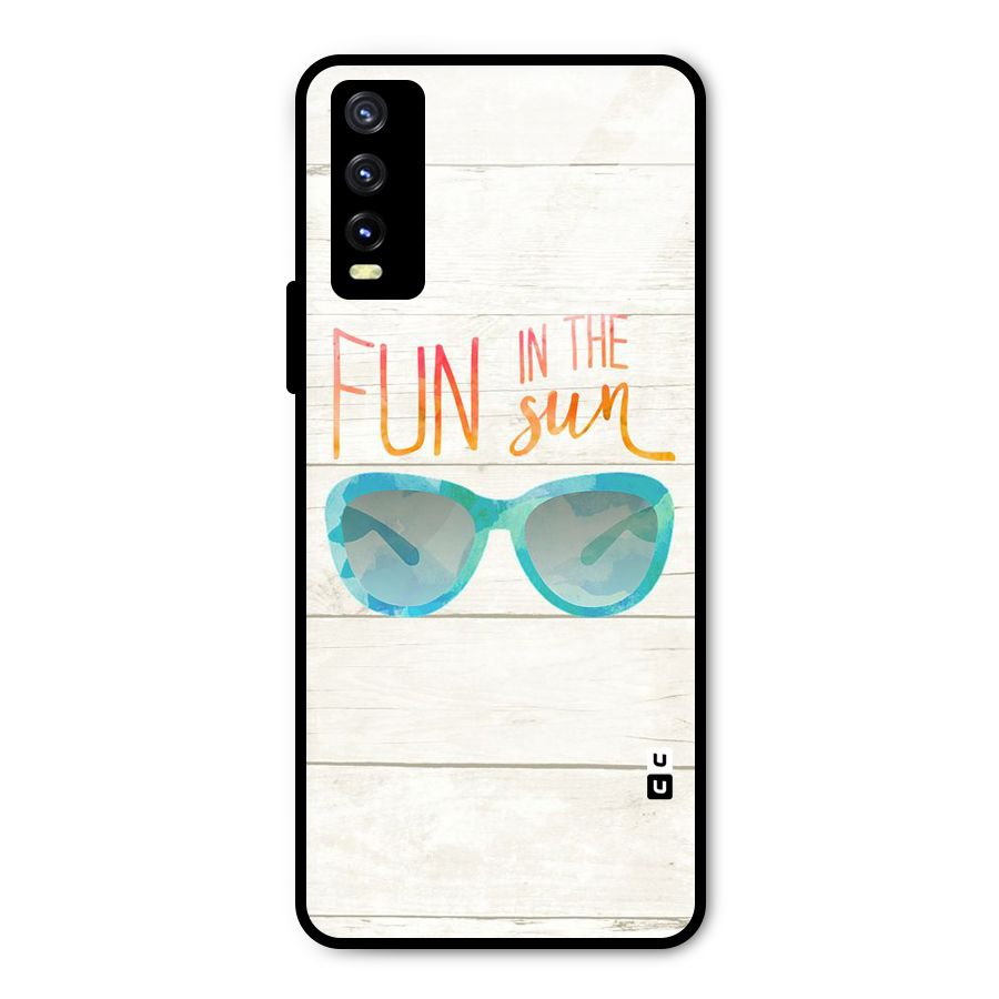 Sun Fun Metal Back Case for Vivo Y20 2021