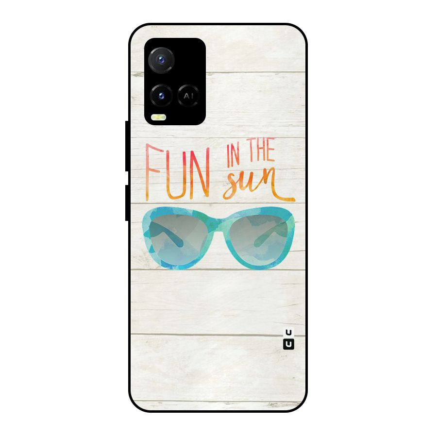 Sun Fun Metal Back Case for Vivo Y21T