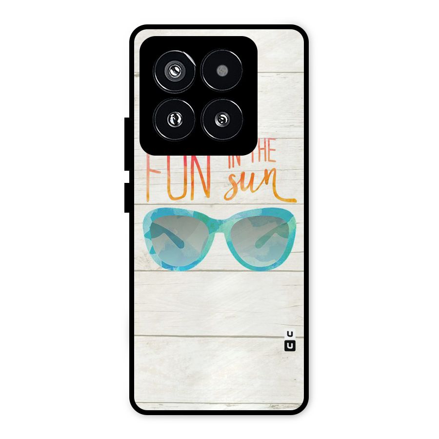 Sun Fun Metal Back Case for Xiaomi 14 Pro