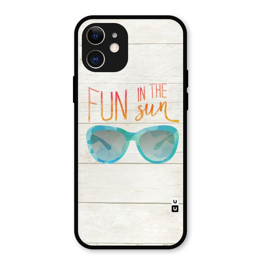 Sun Fun Metal Back Case for iPhone 12