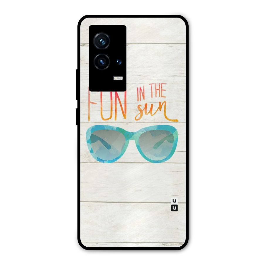 Sun Fun Metal Back Case for iQOO 9 5G