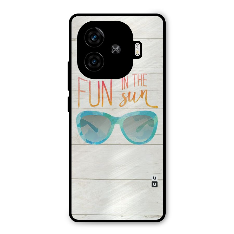 Sun Fun Metal Back Case for iQOO Z9 Turbo