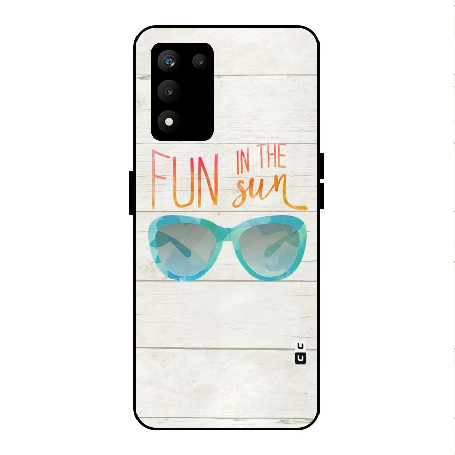 Sun Fun Metal Back Case for realme 9 5G SE