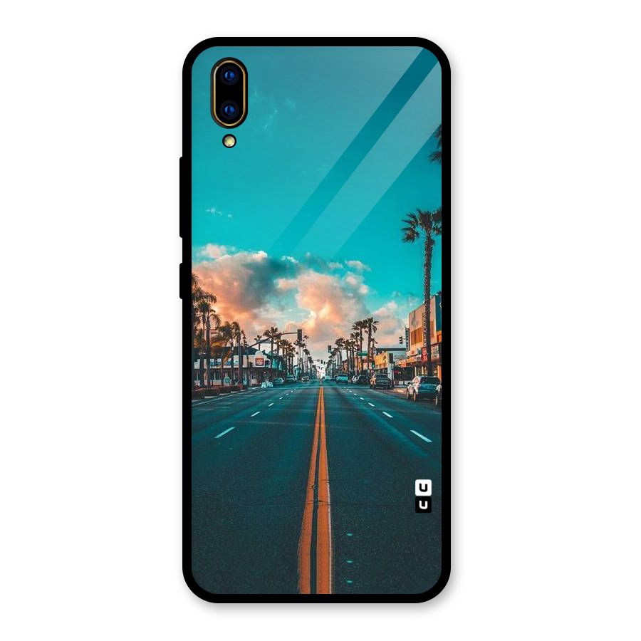 Sundown Road Glass Back Case for Vivo V11 Pro