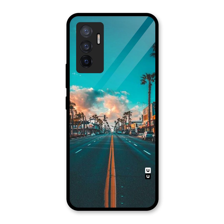 Sundown Road Glass Back Case for Vivo V23e