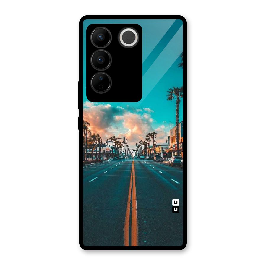 Sundown Road Glass Back Case for Vivo V27