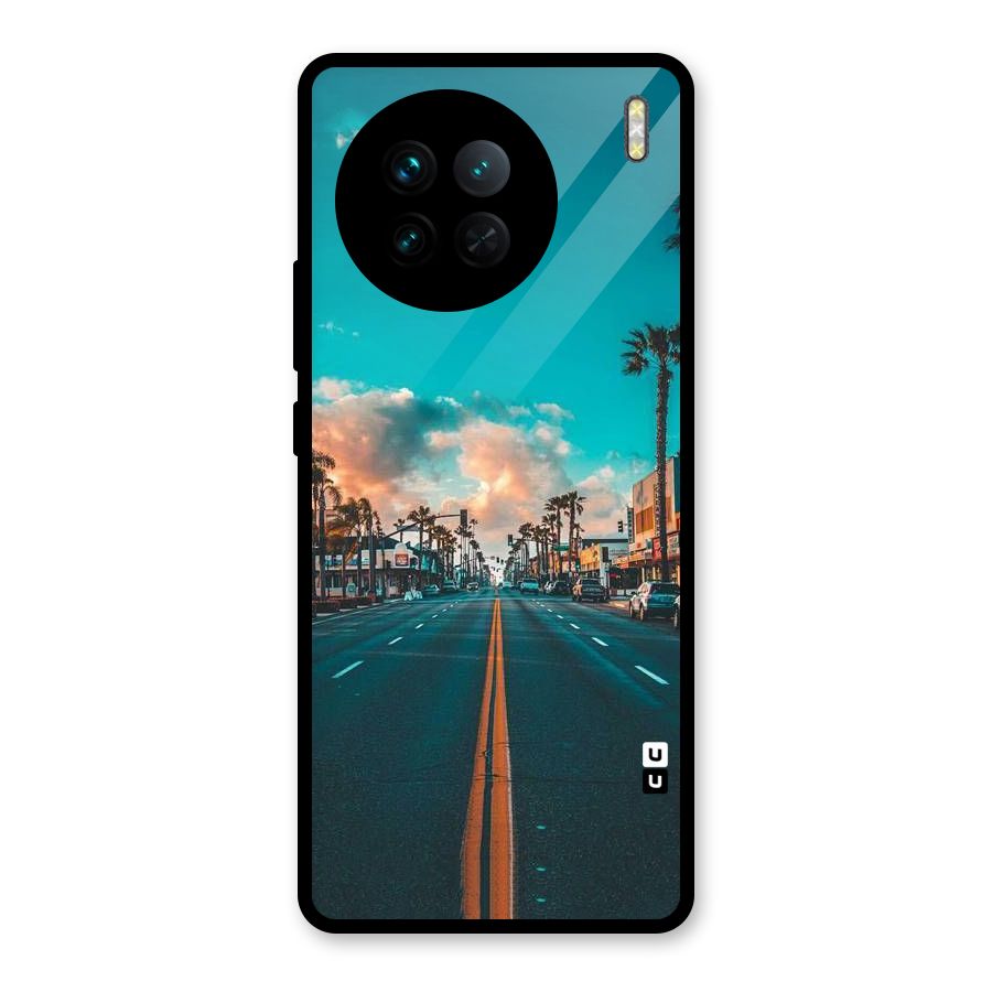 Sundown Road Glass Back Case for Vivo X90