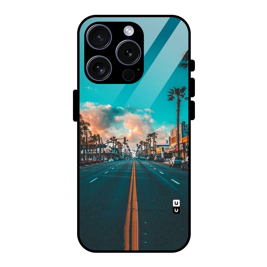 Sundown Road Glass Back Case for iPhone 15 Pro