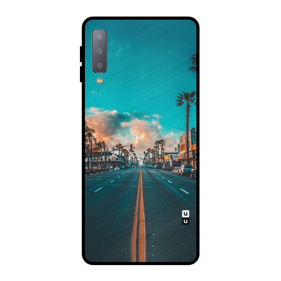 Sundown Road Metal Back Case for Galaxy A7 (2018)