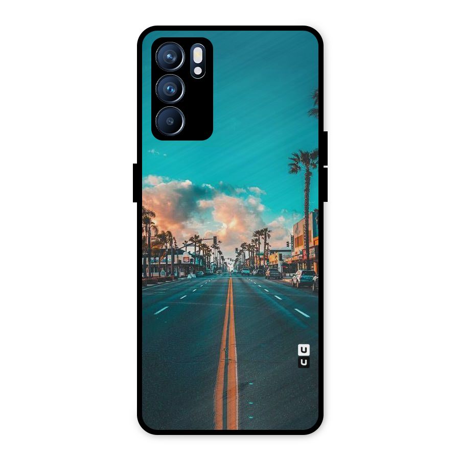 Sundown Road Metal Back Case for Oppo Reno6 5G