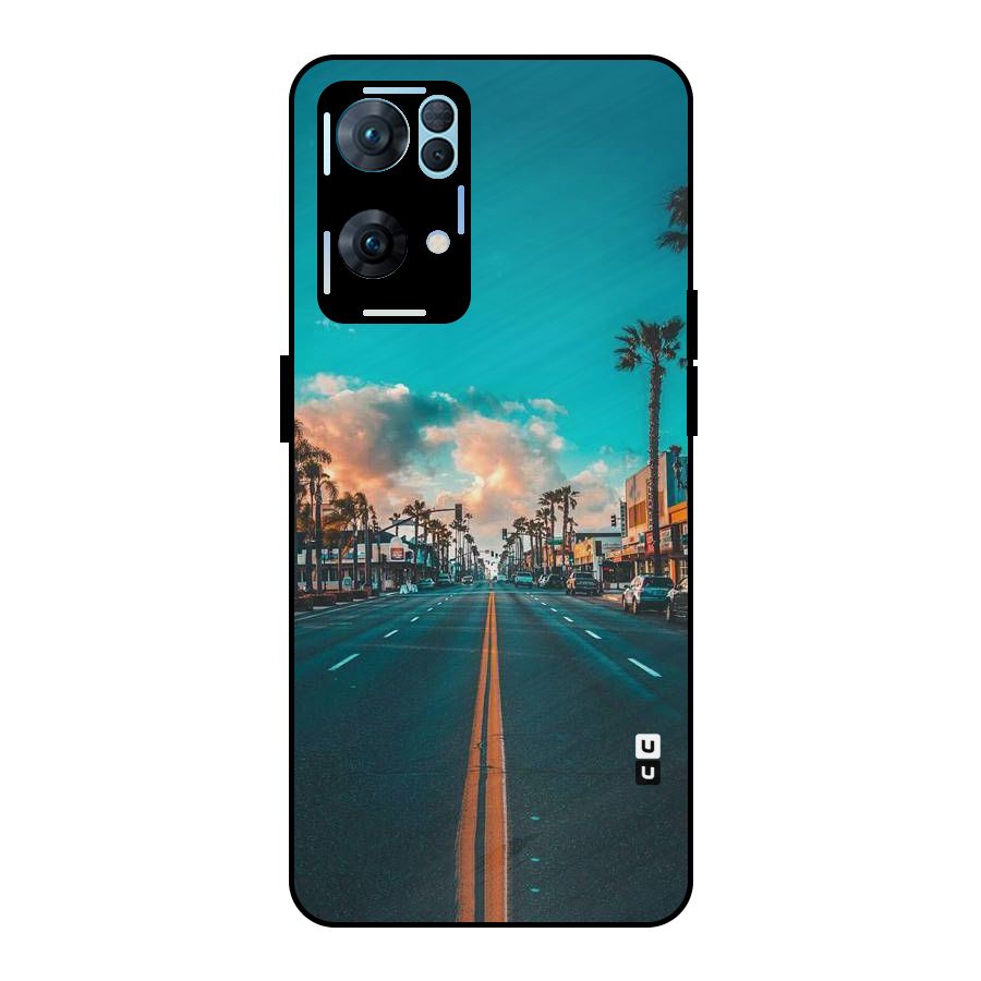 Sundown Road Metal Back Case for Oppo Reno7 Pro 5G