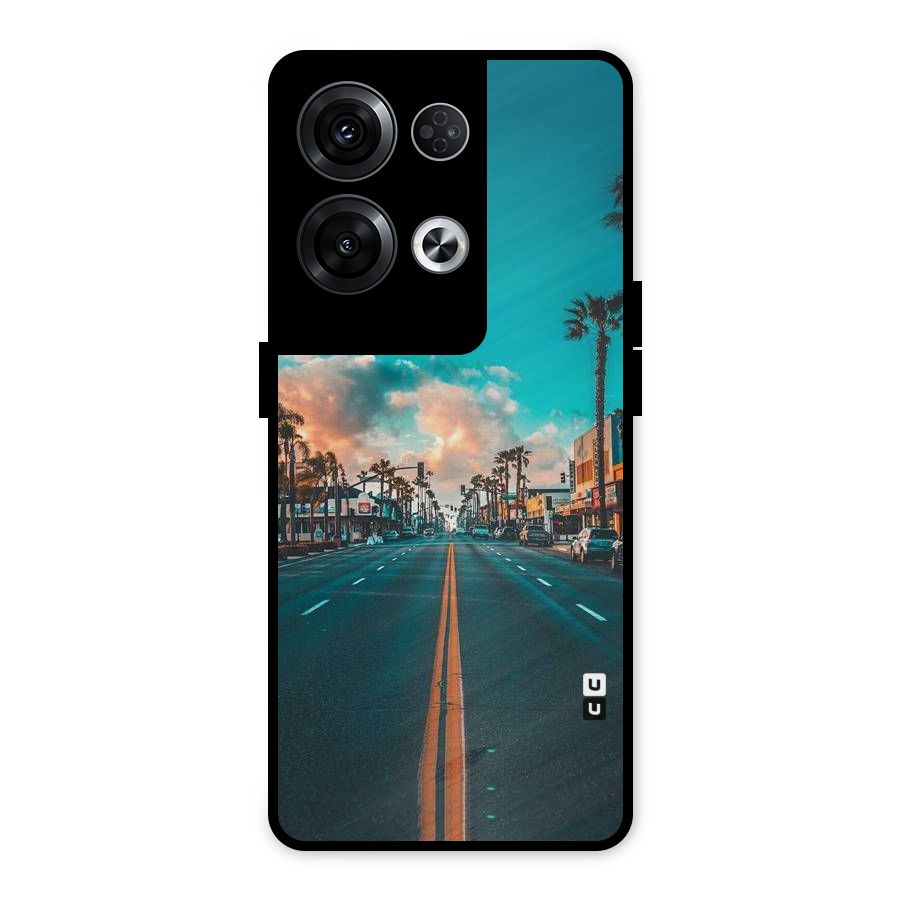 Sundown Road Metal Back Case for Oppo Reno8 Pro 5G