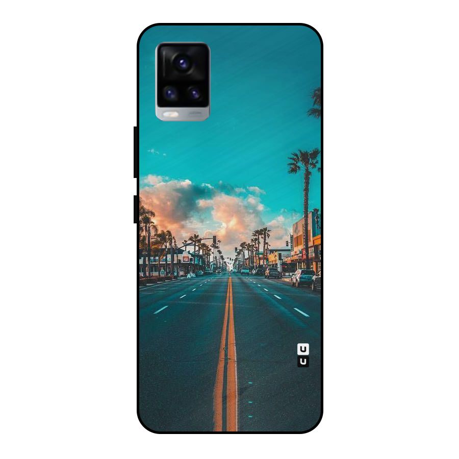 Sundown Road Metal Back Case for Vivo V20 2021