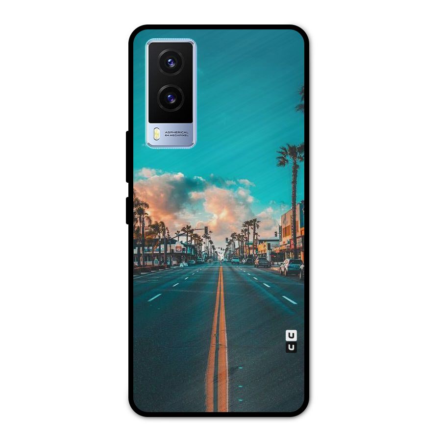 Sundown Road Metal Back Case for Vivo V21e 5G