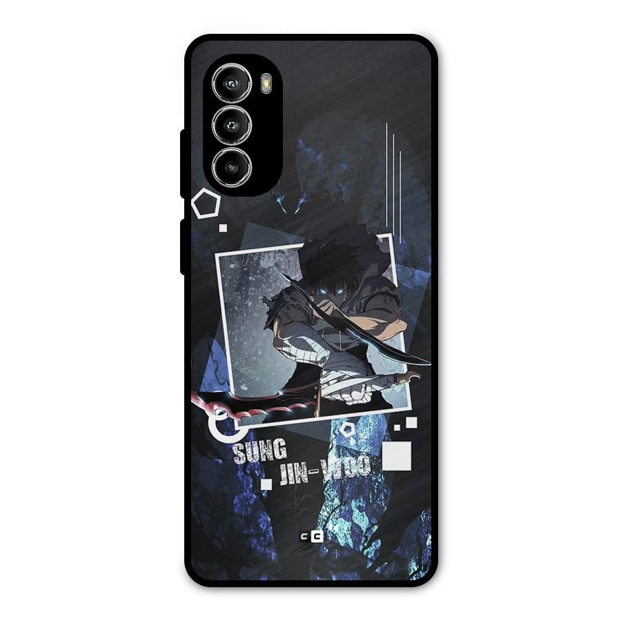 Sung Jinwoo In Battle Metal Back Case for Moto G52