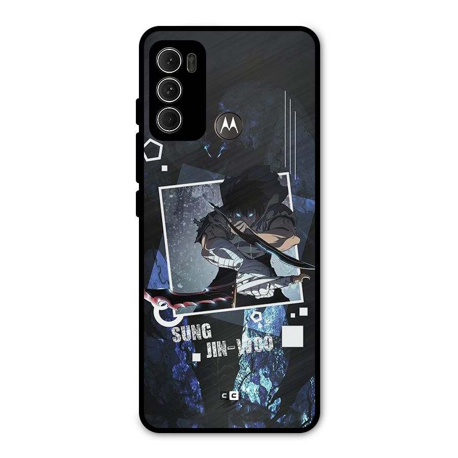 Sung Jinwoo In Battle Metal Back Case for Moto G60