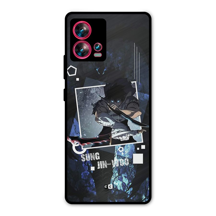 Sung Jinwoo In Battle Metal Back Case for Motorola Edge 30 Fusion