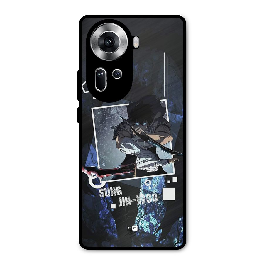 Sung Jinwoo In Battle Metal Back Case for Oppo Reno11 5G