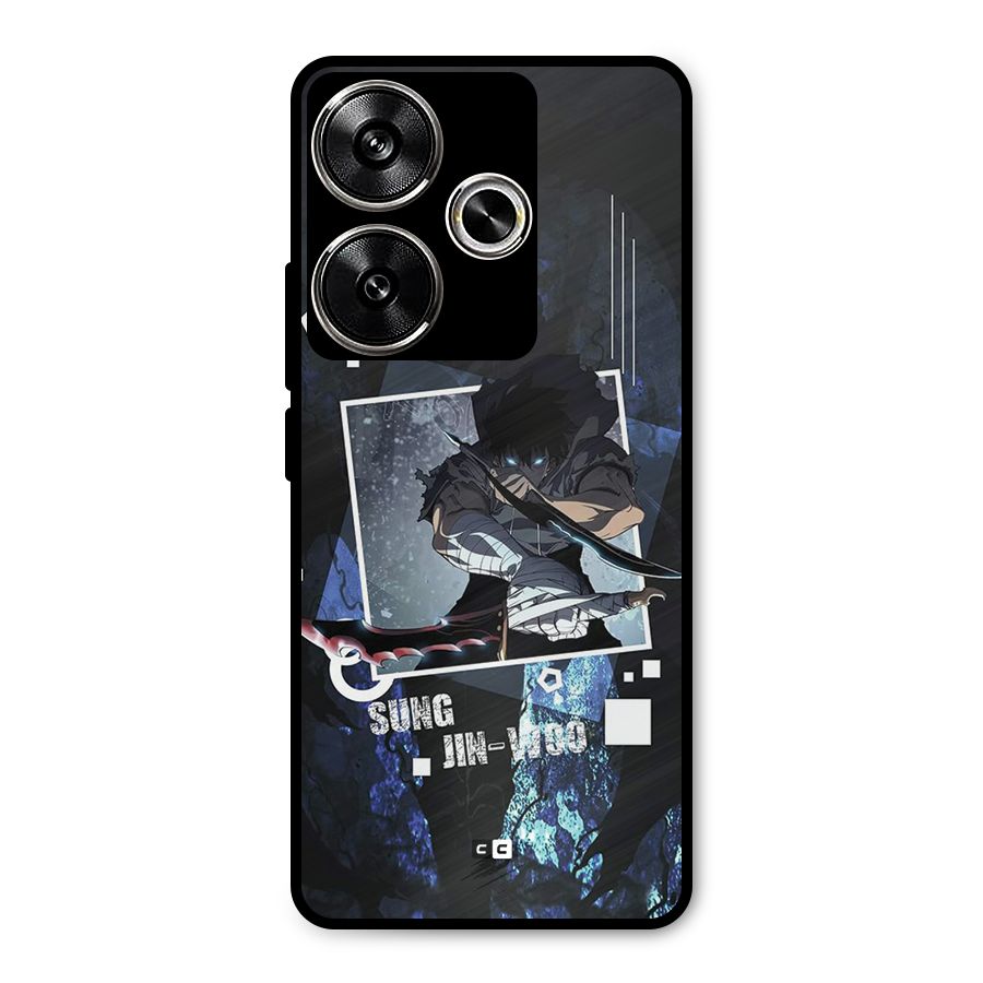 Sung Jinwoo In Battle Metal Back Case for Poco F6