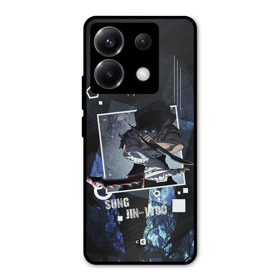 Sung Jinwoo In Battle Metal Back Case for Poco X6
