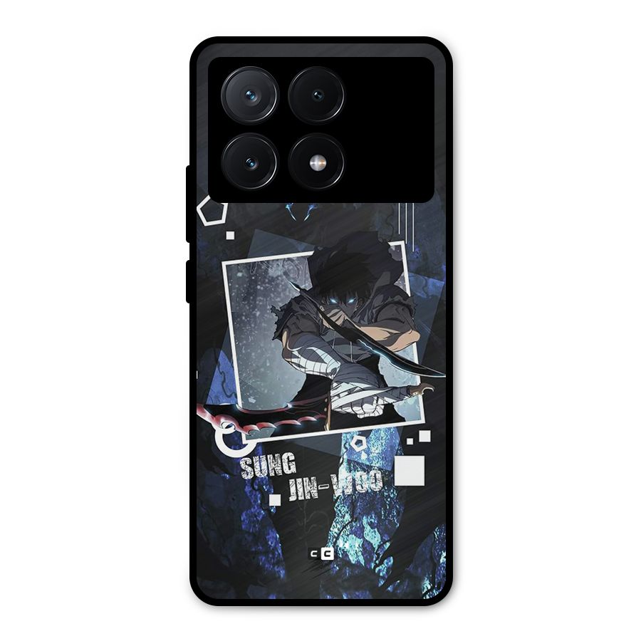 Sung Jinwoo In Battle Metal Back Case for Poco X6 Pro