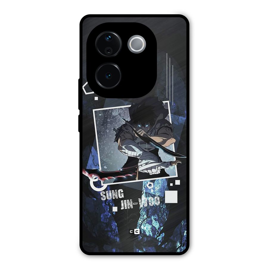 Sung Jinwoo In Battle Metal Back Case for Vivo T3 Pro