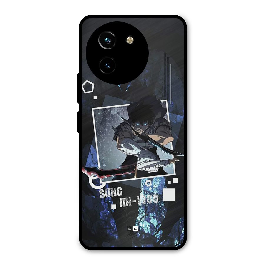 Sung Jinwoo In Battle Metal Back Case for Vivo T3x