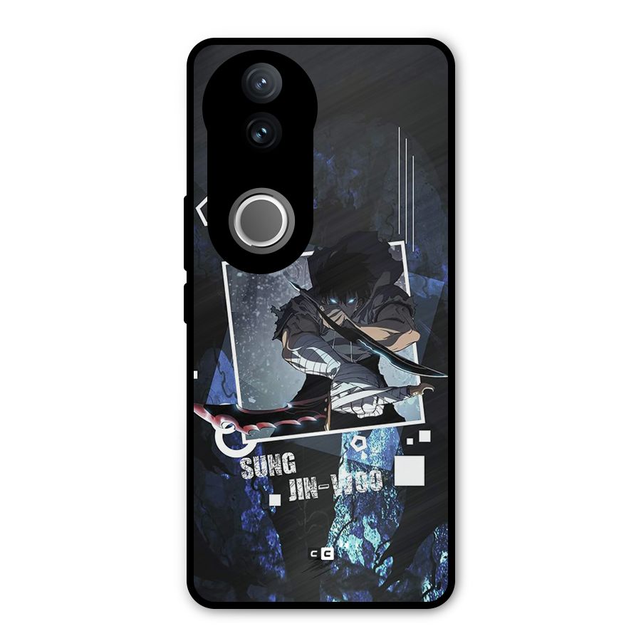 Sung Jinwoo In Battle Metal Back Case for Vivo V50e