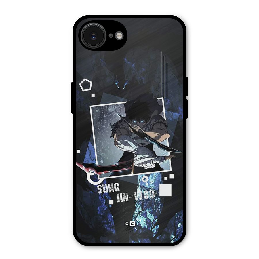 Sung Jinwoo In Battle Metal Back Case for iPhone 16e