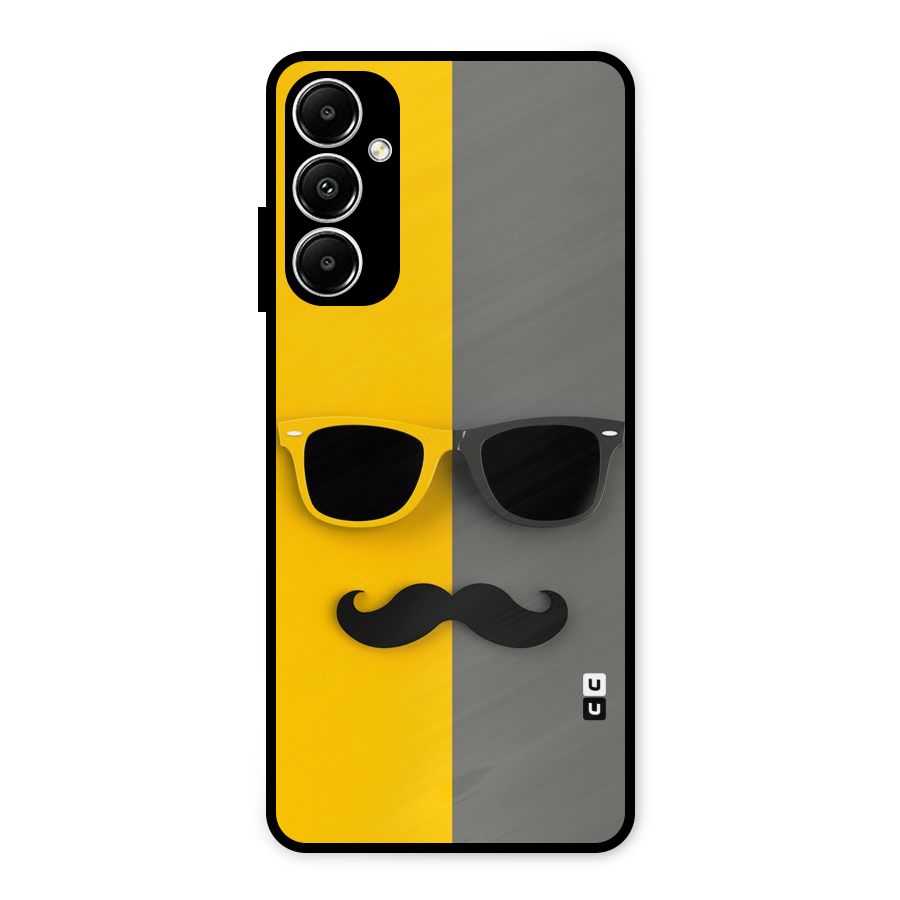 Sunglasses and Moustache Metal Back Case for Galaxy A05s
