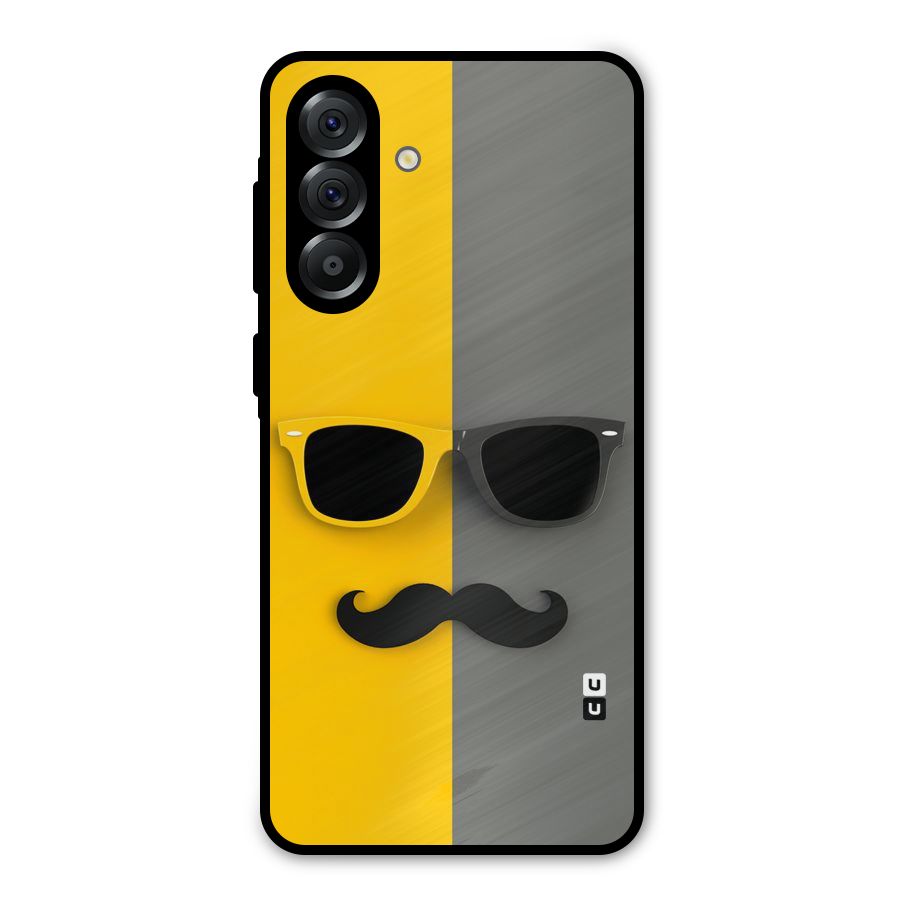 Sunglasses and Moustache Metal Back Case for Galaxy A56