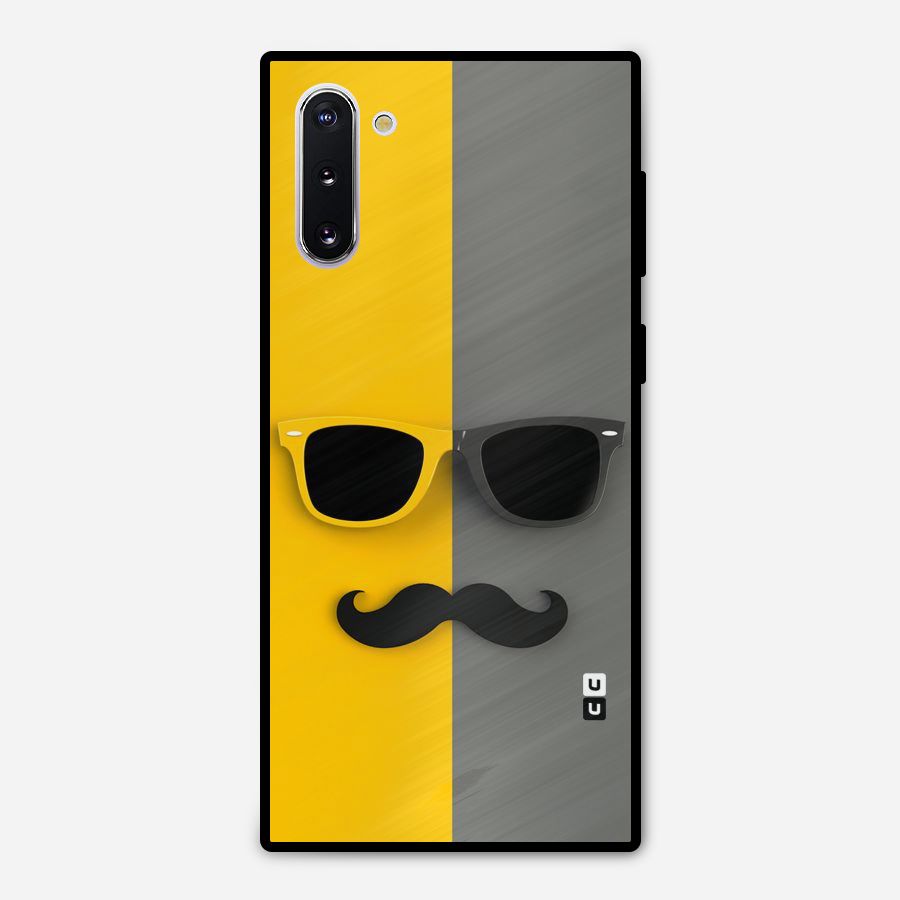 Sunglasses and Moustache Metal Back Case for Galaxy Note 10
