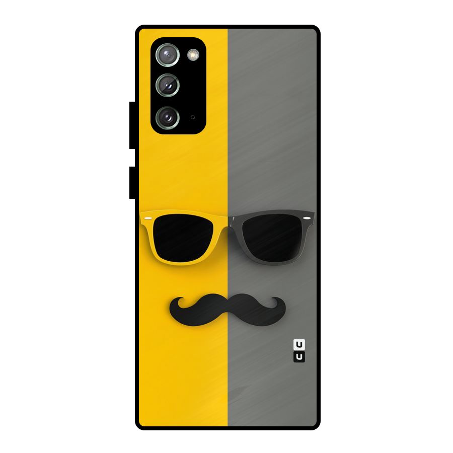 Sunglasses and Moustache Metal Back Case for Galaxy Note 20